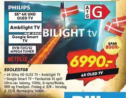 Bilka Philips 55OLED708 tilbud