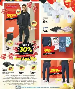 Bilka T-shirt, Jakke, Bukser, Strømper, Footies, Badeslippers, Sneakers, Asics sko eller Jeans tilbud