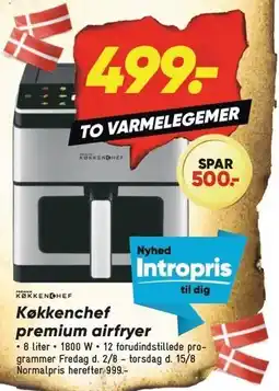 Bilka Køkkenchef premium airfryer tilbud