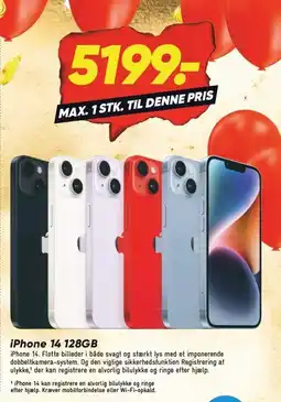Bilka iPhone 14 128GB tilbud