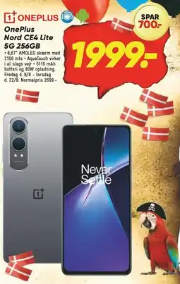 Bilka OnePlus Nord CE4 Lite 5G 256GB tilbud
