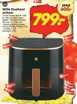 Bilka Wilfa Dualheat airfryer tilbud