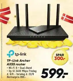 Bilka TP-Link Archer AX55 router tilbud