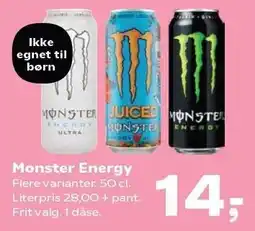 Kvickly Monster Energy tilbud