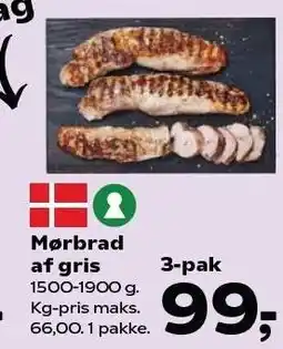 Kvickly Mørbrad af gris tilbud