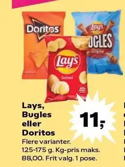 SuperBrugsen Lays, Bugles eller Doritos tilbud