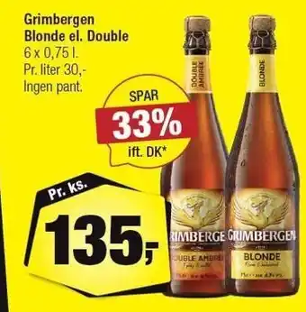 Calle Grimbergen Blonde el. Double tilbud