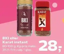 SuperBrugsen BKI eller Karat instant tilbud
