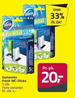 Fleggaard Domestos Fresh WC-Sticks tilbud