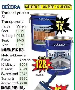 Harald Nyborg DECORA Træbeskyttelse 5 L tilbud