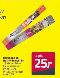 Fleggaard Bagepapir el. Husholdningsfilm tilbud