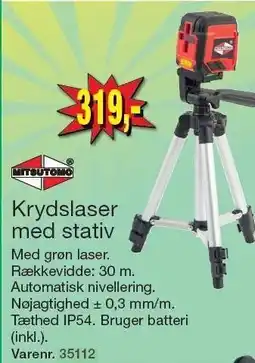 Harald Nyborg Krydslaser med stativ tilbud