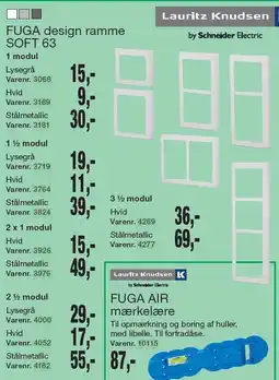 Harald Nyborg FUGA design ramme SOFT 63 tilbud