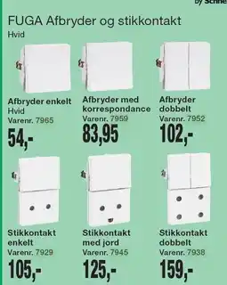 Harald Nyborg FUGA Afbryder og stikkontakt tilbud