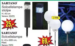 Harald Nyborg SARTANO Solcellelampe med sensor tilbud