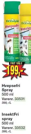 Hvepsefri Spray eller InsektFri spray
