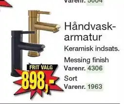 Harald Nyborg Håndvaskarmatur tilbud