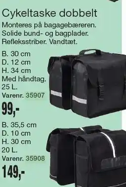 Harald Nyborg Cykeltaske dobbelt tilbud