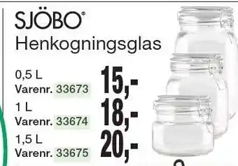 Harald Nyborg Henkogningsglas tilbud