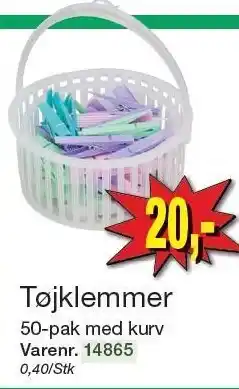 Harald Nyborg Tøjklemmer tilbud