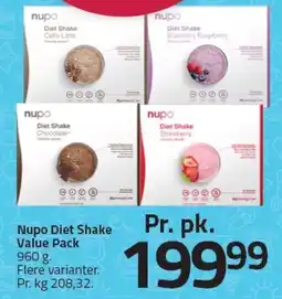 Fleggaard Nupo Diet Shake Value Pack tilbud