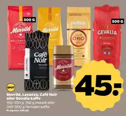 Netto Merrild, Lavazza, Café Noir eller Gevalia kaffe tilbud