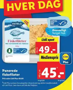 Lidl Panerede fiskefileter tilbud