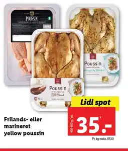 Frilands- eller marineret yellow poussin