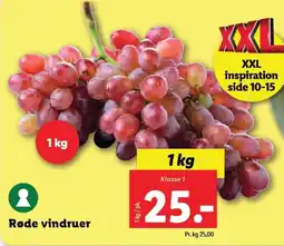Lidl Røde vindruer tilbud