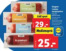 Lidl Slagter Lampe spegepølse tilbud