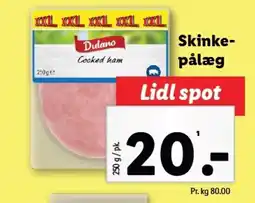 Lidl Skinke- pålæg tilbud
