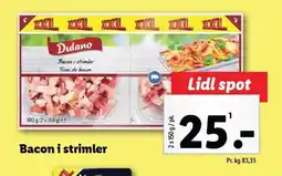 Lidl Bacon i strimler tilbud