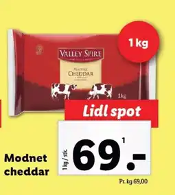 Lidl Modnet cheddar tilbud