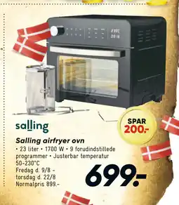 Bilka Salling airfryer ovn tilbud