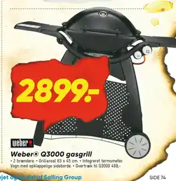 Bilka Weber Q3000 gasgrill tilbud