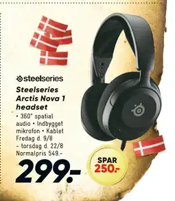 Bilka Steelseries Arctis Nova 1 headset tilbud