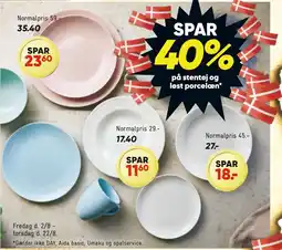 Bilka SPAR 40% på stentøj og løst porcelæn tilbud