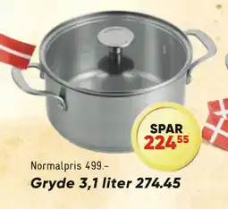 Bilka Gryde 3,1 liter tilbud