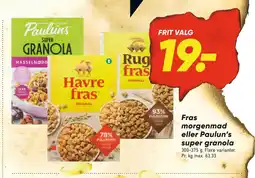 Fras morgenmad eller Paulun’s super granola