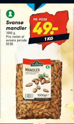 Bilka Svansø mandler tilbud
