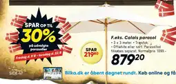 Bilka Calais parasol tilbud
