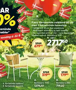 Bilka Kerteminde cafébord tilbud