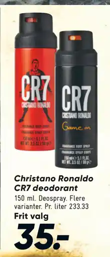 Bilka Christano Ronaldo CR7 deodorant tilbud