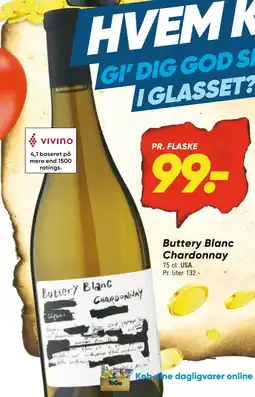 Bilka Buttery Blanc Chardonnay tilbud
