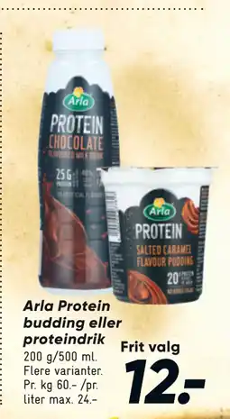 Bilka Arla Protein budding eller proteindrik tilbud