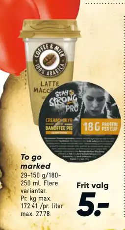 Bilka To go marked tilbud