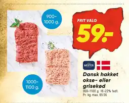Bilka Dansk hakket okse- eller grisekød tilbud