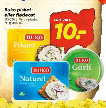 Bilka Buko pisket- eller flødeost tilbud