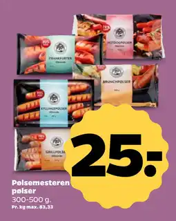 Netto Pølsemesteren pølser tilbud