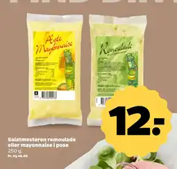 Netto Salatmesteren remoulade eller mayonnaise i pose tilbud